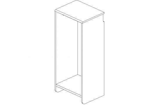 Cherry 18" Double Hang Half Cabinet
